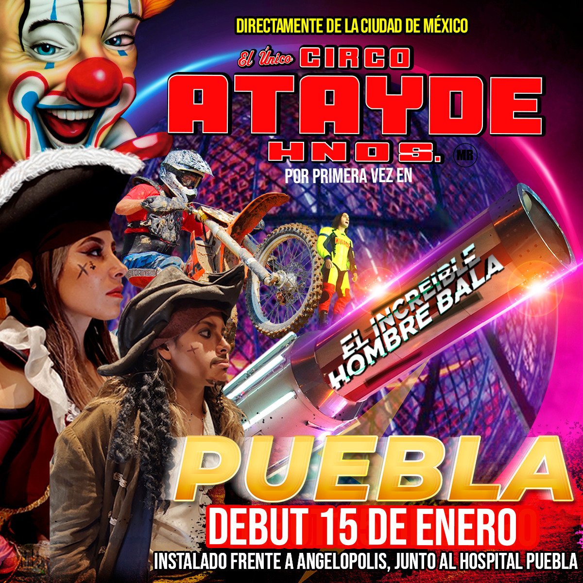Regresa a Puebla el Circo Atayde Hermanos a partir del sábado 15 de