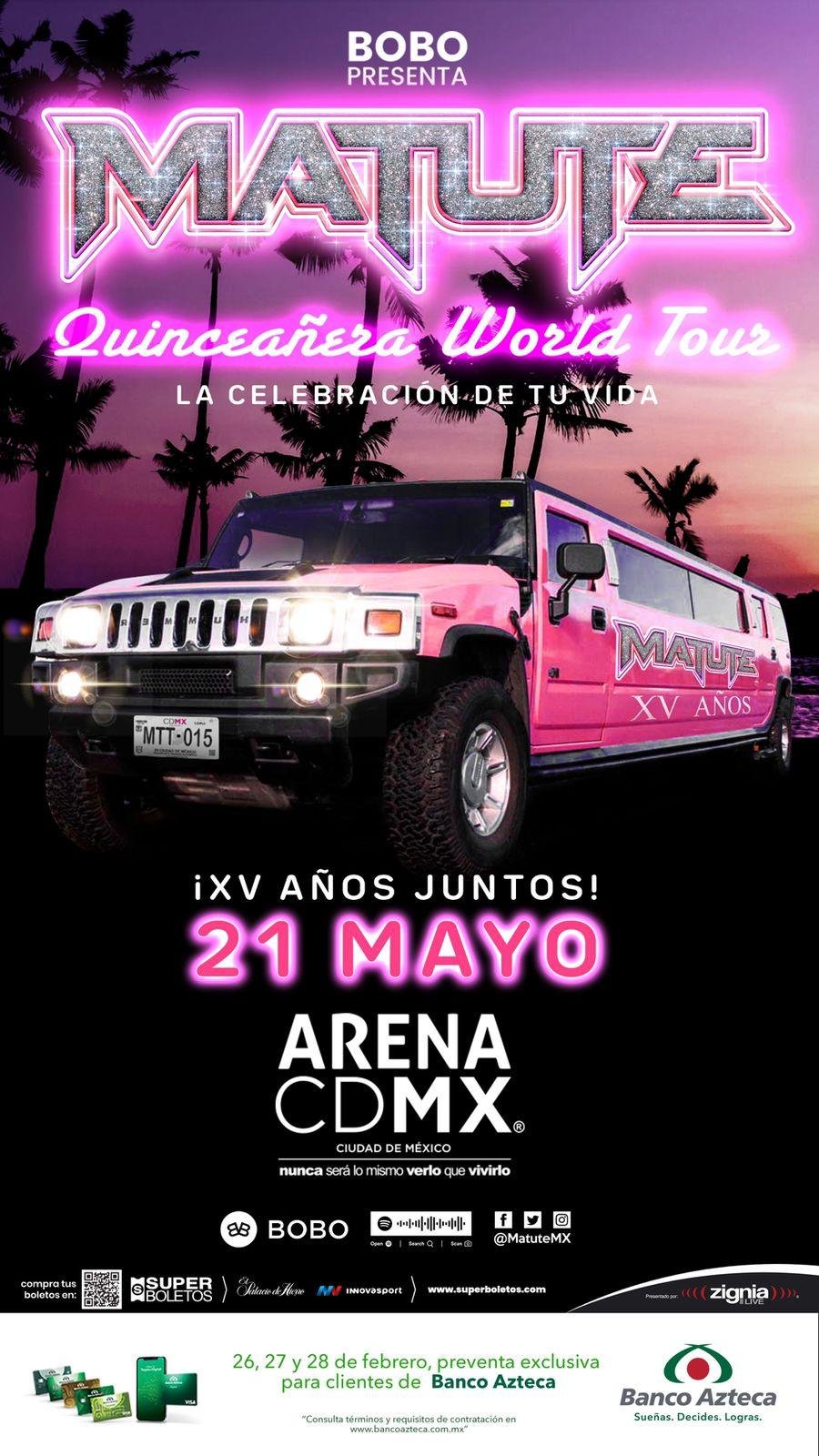 “Quinceañera World Tour” gira con la que Matute celebra 15 años de